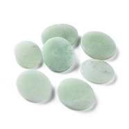 Natural Green Aventurine Cabochons, Oval, 28.6~32.6x22.7~27x3.5~4.7mm(G-H231-25)