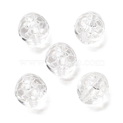 Transparent Acrylic Beads, Turtle Shell, Clear, 10~11x12mm, Hole: 1.8mm, about 625pcs/500g(OACR-G037-01E)