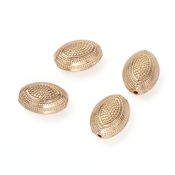 Alloy Beads, Oval, Golden, 17.5x13x9.5mm, Hole: 1.8mm