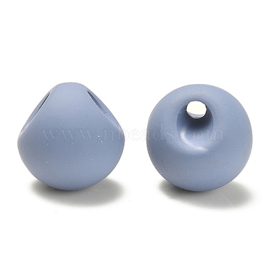 Rubberized Acrylic Beads(OACR-G012-05E)-2