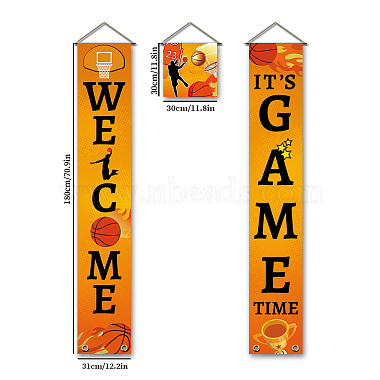 Polyester Hanging Sign for Home Office Front Door Porch Decorations(HJEW-WH0023-032)-2