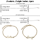 4Pcs 4 Style Word Soap & Lotion Link Bracelets Set for Women(BJEW-OC0001-04)-5