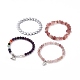 4pcs ensembles de bracelets extensibles en pierres précieuses naturelles et synthétiques(BJEW-JB08946)-5