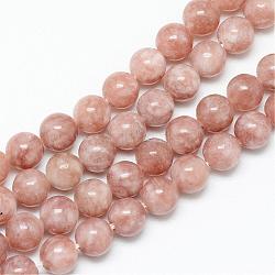 Natural Sunstone Bead Strands, Dyed, Round, 10~11mm, Hole: 1mm, about 37pcs/strand, 14.37 inch(G-R345-10mm-31)