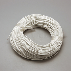 Spray Painted Cowhide Leather Cords, White, 2.0mm, about 100yards/bundle(300 feet/bundle)(WL-R001-2.0mm-08)