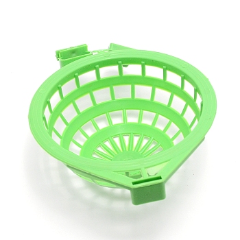 (Clearance Sale)Plastic Nest Bowl, Hollow Hanging Cage, Eggs Hatching Tool, for Parrot Quails Small Birds, Green, 205x147x55mm, Hole: 10.5x13mm
