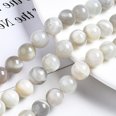 Natural White Moonstone Beads Strands(G-N328-51C-01)-4