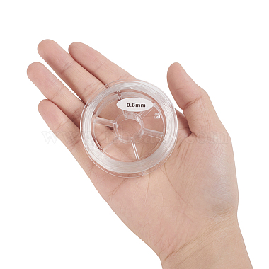 Cordon de cristal élastique japonais rond(EW-G008-01-0.8mm)-4