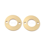 Eco-Friendly Brass Links Connectors, Cadmium Free & Lead Free, Ring, Real 18K Gold Plated, 12x0.8mm, Hole: 1.5mm(KK-C226-07G-RS)