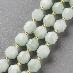 Glass Beads Strands, Faceted Barrel, 6x5.5mm, Hole: 1mm, about 50~51pcs/strand, 15.35''(39cm)(G-S362-089B)