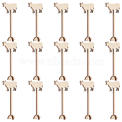 15Pcs Wood Menu Selection Sign, for Wedding, Restaurant, Birthday Party Decorations, Cattle, 100x45x5mm(AJEW-FG0005-87D)