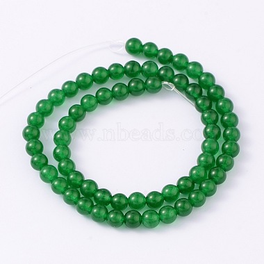 Dyed Natural Jade Round Bead Strands(G-O113-08-6mm)-2