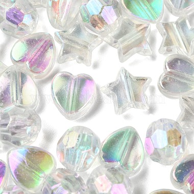 350pcs 3 perles acryliques transparentes de style(TACR-FS0001-05)-3