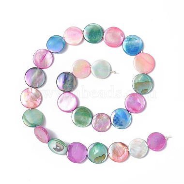 Natural Freshwater Shell Beads Strands(SHEL-C003-02)-2