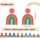 6 paires 6 couleurs boucles d'oreilles pendantes en argile polymère pour femmes(EJEW-AN0004-33)-2