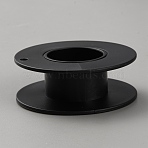 Plastic Thread Bobbins, for Embroidery and Sewing Machines, Black, 55x20mm, Hole: 3mm(AJEW-WH0479-72A)