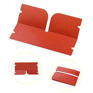 Portable Foldable Plastic Mouth Cover Storage Clip Organizer, for Disposable Mouth Cover, Red, 190x120x0.3mm(AJEW-E034-71D)