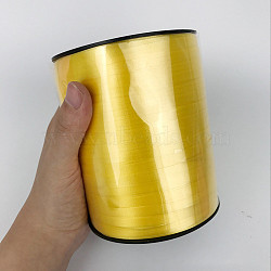 Balloons Ribbon, Curling Ribbon, for Party Decoration, Yellow, 1/4 inch(5mm), about 500yards/roll(457.2m/roll)(SRIB-WH0003-A08)