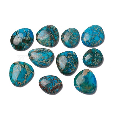 28mm Blue Nuggets Imperial Jasper Cabochons