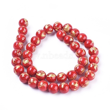 Natural Jade Beads Strands(X-G-F670-A14-10mm)-2