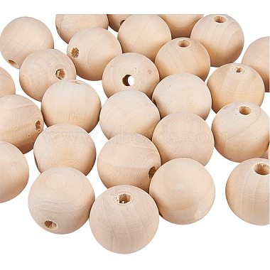 30mm Moccasin Round Wood
