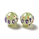 AB Color Transparent Crackle Acrylic Round Beads(OACR-A013-04A)-3