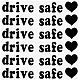 Laser PVC Drive Safe Self Adhesive Car Stickers(STIC-WH0013-09C)-1