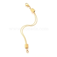 304 Stainless Steel Coreana Chain Extenders, with Lobster Claw Clasps, for Necklace Bracelet Jewelry Making, Golden, 10~16cm(STAS-P247-01G)