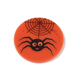 Printed Transparent Acrylic Pendants, Spider, 35x2mm, Hole: 1.4mm(MACR-P043-B05)