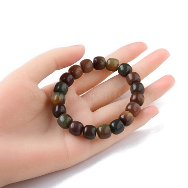 bracelet extensible en perles de bois de bodhi pour femme(BJEW-YW0001-04B)-5
