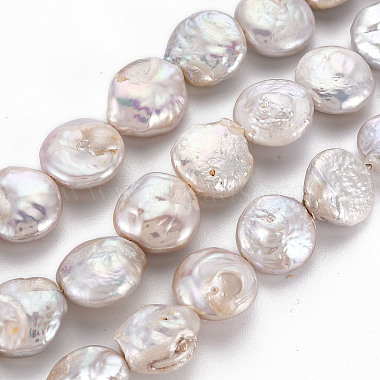 Chapelets de perles en Keshi naturel(PEAR-S018-03C)-2
