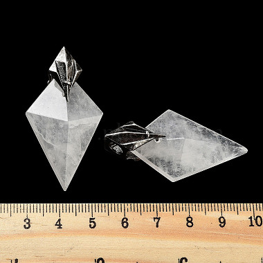 Natural Quartz Crystal Pendants(G-K338-10AS-06)-3