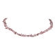 Natural Rose Quartz Chip Beaded Necklace(NJEW-JN04615-13)-1