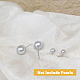 32Pcs 8 Style Rack Plating Brass Stud Earring Findings(KK-FH0005-67)-4