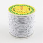 Nylon Braided Cord, Chinese Knotting Cord for Beading Jewelry Making Macrame Craft, Light Grey, 1mm, about 153.1 yards(140m)/roll(NWIR-R013-1mm-484)