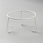 Iron Display Base Stand Holder for Crystal, White, 150x160x79mm(ODIS-WH0076-05B-01)