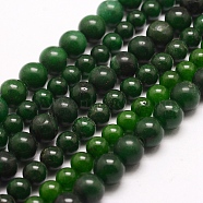 Natural Taiwan Jade Beads Strands, Round, 8~8.5mm, Hole: 0.7mm, about 48pcs/strand, 15.75 inch(40cm)(G-E380-04-8mm)