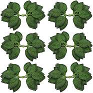 PVC Decoration for Party Home Decoration, Rose Leaf, Green, 200x115mm(DIY-WH0223-13)