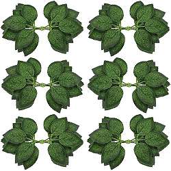 PVC Decoration for Party Home Decoration, Rose Leaf, Green, 200x115mm(DIY-WH0223-13)