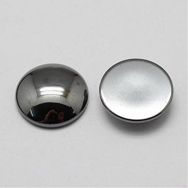 Non-magnetic Synthetic Hematite Cabochons(G-P162-05-8mm)-2
