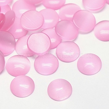 6mm PearlPink Half Round Glass Cabochons