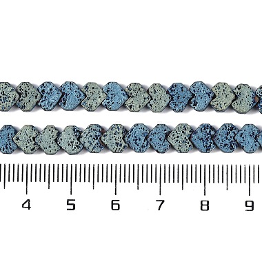 Electroplated Natural Lava Rock Beads Strands(G-Q1009-G01-02B)-4