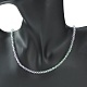 Collier de perles rondes en verre bling pour femme(NJEW-PH01490-04)-4