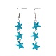 Synthetic Turquoise Beads Dangle Earrings(EJEW-JE02848)-1