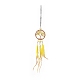 Woven Web/Net with Feather Pendant Decorations(HJEW-I013-01)-2