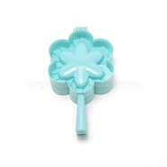 Flower Shaped Plastic Dumplings Making Molds, for Mold Kitchen Tool Baking Accessories, Pale Turquoise, 174x92x44mm, Inner Diameter: 71x63.5mm(DIY-WH0268-01C)