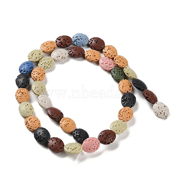 Natural Lava Rock Dyed Beads Strands(G-H311-01-05)-3