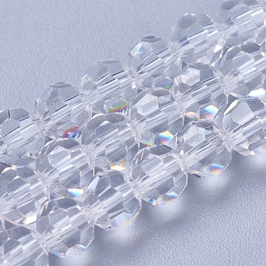 5mm Clear Round Glass Beads