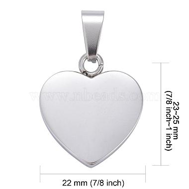 Fashionable 304 Stainless Steel Stamping Blank Tag Pendants(STAS-J002A-01)-2