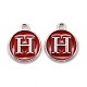 Platinum Plated Alloy Enamel Charms(ENAM-S118-03H-P)-1